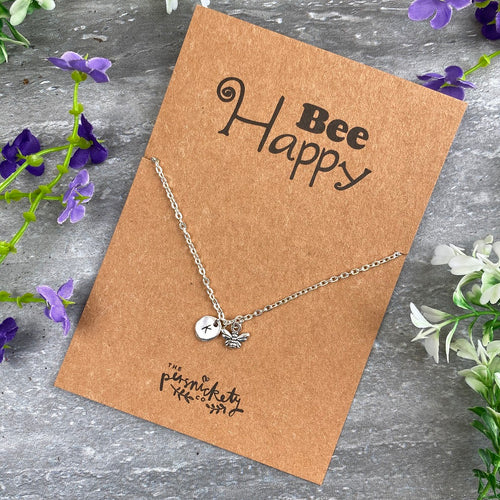 Bee Happy Necklace-The Persnickety Co