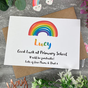 Good Luck At Primary School Rainbow Card-8-The Persnickety Co