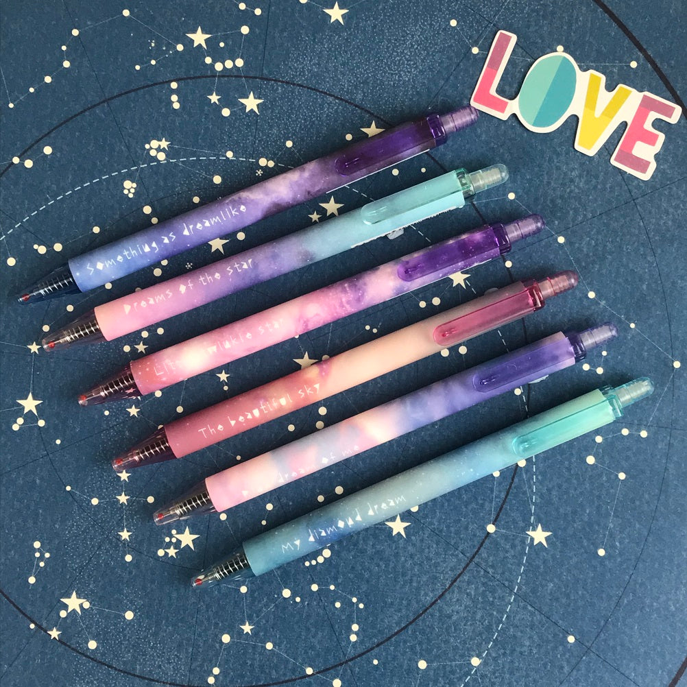 Starry Night Gel Pen, Gel Pen, Space Gel Pen, Galaxy Pen, Cosmic Pen-The Persnickety Co