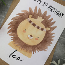 Load image into Gallery viewer, Boho Lion Birthday Card
