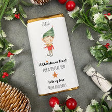 Load image into Gallery viewer, Son Christmas Gift - Personalised Chocolate Bar
