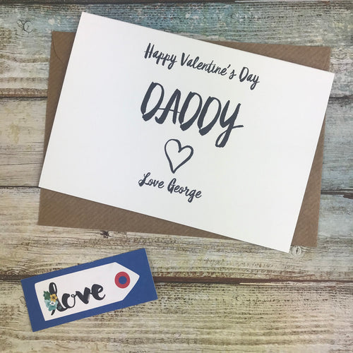 Happy Valentine's Day Daddy Card-The Persnickety Co