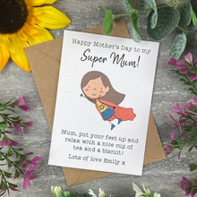 Load image into Gallery viewer, Mother&#39;s Day Super Mum Card
