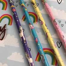 Load image into Gallery viewer, Rainbow and Unicorn Wooden Pencils-4-The Persnickety Co
