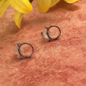 925 PURR-fect Friend Sterling Silver Earrings-7-The Persnickety Co