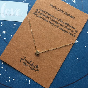 Good Friends Are Like Stars Silver/Gold Necklace-4-The Persnickety Co