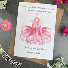 Load image into Gallery viewer, Dance Teacher Thank You Card-3-The Persnickety Co
