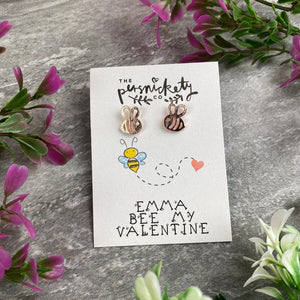 Bee My Valentine Earrings-2-The Persnickety Co
