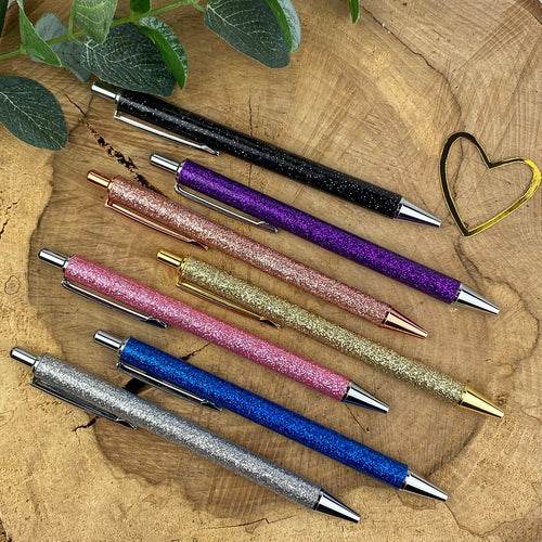 Metallic Glitter Ballpoint Pen-The Persnickety Co