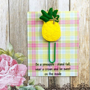 Felt Pineapple Paper Clip-2-The Persnickety Co