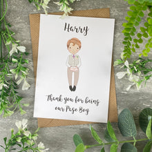 Load image into Gallery viewer, Thank You For Being Our Pageboy Card-8-The Persnickety Co
