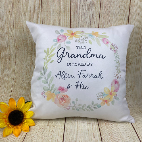 Personalised Grandma Cushion-The Persnickety Co