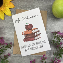 Load image into Gallery viewer, Personalised &#39;Thank You For Being The Best Teacher Ever&#39;
