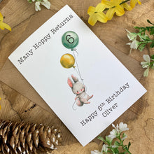 Load image into Gallery viewer, Many Hoppy Returns Personalised Card-4-The Persnickety Co
