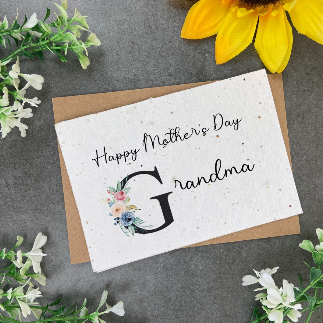 Happy Mother's Day Grandma - Plantable Seed Card-The Persnickety Co