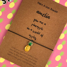 Load image into Gallery viewer, You Are A Pineapple In A Field Of Apples Personalised Bracelet-5-The Persnickety Co
