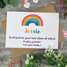 Load image into Gallery viewer, Good Luck In Your New Class Rainbow Card-4-The Persnickety Co
