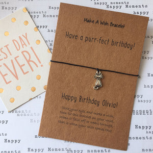 Have A Purr-fect Birthday Wish Bracelet-The Persnickety Co