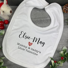 Load image into Gallery viewer, Mummy and Daddy&#39;s Little Valentine Baby Bib
