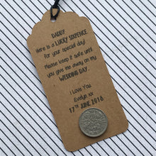 Load image into Gallery viewer, Lucky Sixpence Gift Tag For Dad-5-The Persnickety Co
