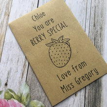Load image into Gallery viewer, You Are Berry Special! - Mini Kraft Envelope with Strawberry Seeds-The Persnickety Co
