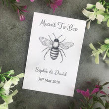 Load image into Gallery viewer, Meant To Bee Seed Wedding Favours Pack Of 12
