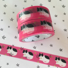 Load image into Gallery viewer, Bright Pink Cat Washi Tape-3-The Persnickety Co
