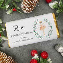 Load image into Gallery viewer, Personalised Nutcracker Ballerina Christmas Chocolate Bar-The Persnickety Co
