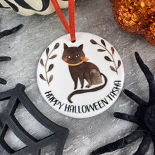 Load image into Gallery viewer, Black Cat Halloween Hanging Decoration-3-The Persnickety Co
