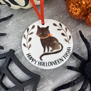 Black Cat Halloween Hanging Decoration-3-The Persnickety Co