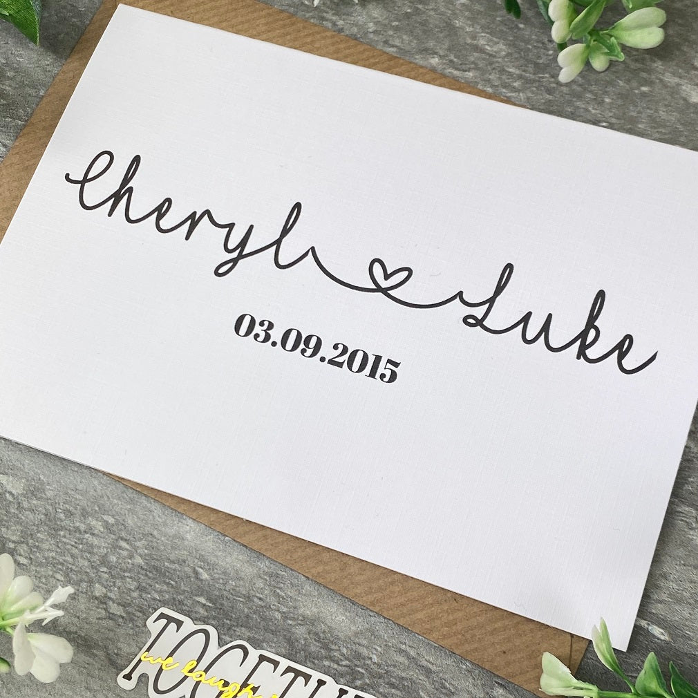Personalised Wedding Day Card-The Persnickety Co