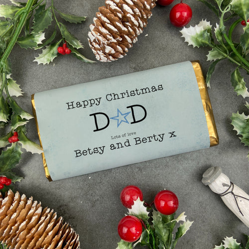 Merry Christmas Daddy Chocolate Bar-The Persnickety Co