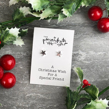 Load image into Gallery viewer, A Christmas Wish For A Special Friend - Star Earrings-5-The Persnickety Co
