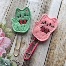 Load image into Gallery viewer, Felt Cat Paper Clip-5-The Persnickety Co
