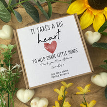 Load image into Gallery viewer, It Takes A Big Heart Teacher Wax Melt Box-The Persnickety Co
