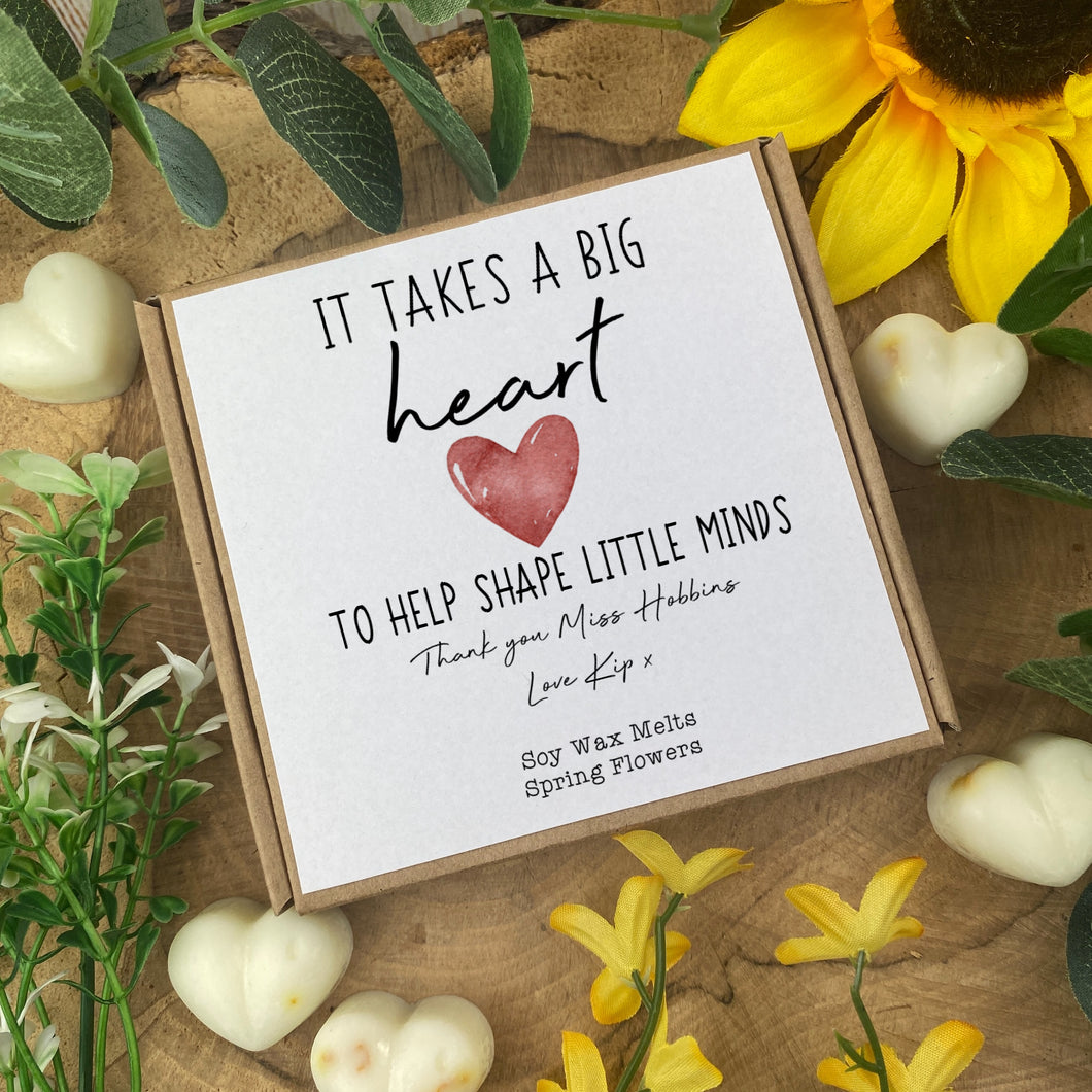 It Takes A Big Heart Teacher Wax Melt Box-The Persnickety Co