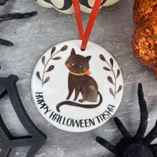 Load image into Gallery viewer, Black Cat Halloween Hanging Decoration-4-The Persnickety Co
