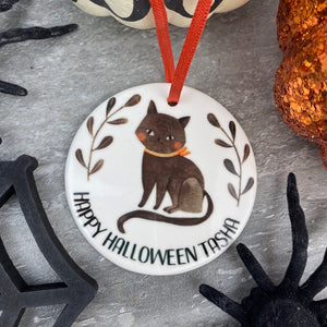 Black Cat Halloween Hanging Decoration-4-The Persnickety Co
