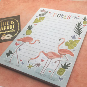 Flamingo A5 Notepad-2-The Persnickety Co