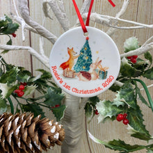 Load image into Gallery viewer, Woodland Friends 1st Christmas Hanging Decoration-2-The Persnickety Co
