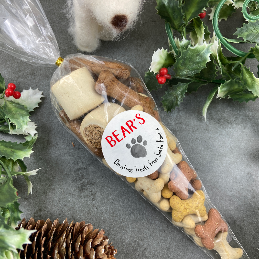 Christmas Dog Treat Cone-The Persnickety Co