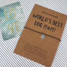 Load image into Gallery viewer, World&#39;s Best Dog Mum Wish Bracelet-6-The Persnickety Co
