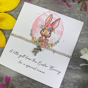 A Special Niece Easter Bunny Beaded Bracelet