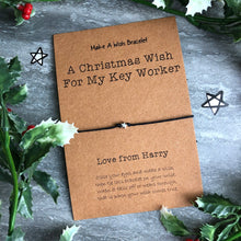 Load image into Gallery viewer, A Christmas Wish For My Key Worker - Wish Bracelet-8-The Persnickety Co
