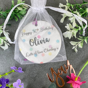 Personalised 30th Birthday Hanging Decoration-2-The Persnickety Co