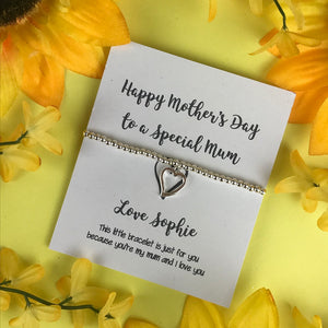 Happy Mothers Day To A Special Mum - Personalised Bracelet-5-The Persnickety Co