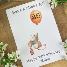 Load image into Gallery viewer, Have A Mice Day! - Personalised Card-The Persnickety Co
