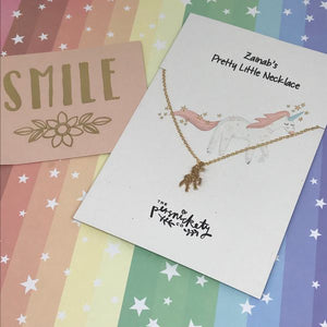 Personalised Unicorn Necklace-2-The Persnickety Co