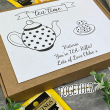 Load image into Gallery viewer, You&#39;re TEA-Riffic Personalised Tea and Biscuit Box-4-The Persnickety Co

