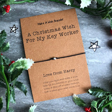 Load image into Gallery viewer, A Christmas Wish For My Key Worker - Wish Bracelet-9-The Persnickety Co
